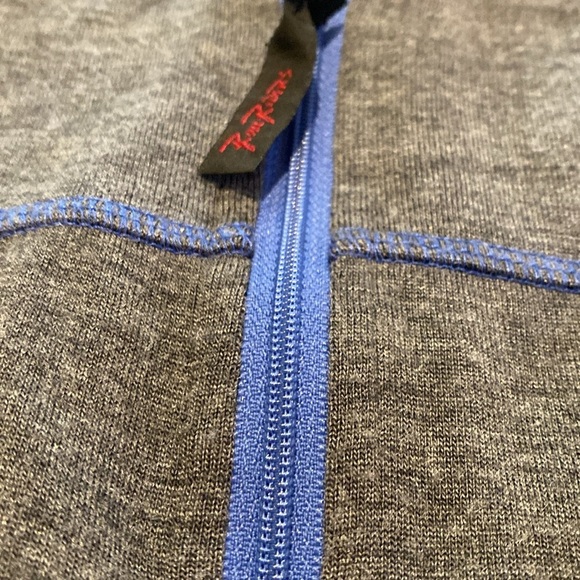 Wool L/S Half Zip Scranton/Wilkes-Barre RailRiders Top Sweater Blue Gray XXL - Picture 7 of 11